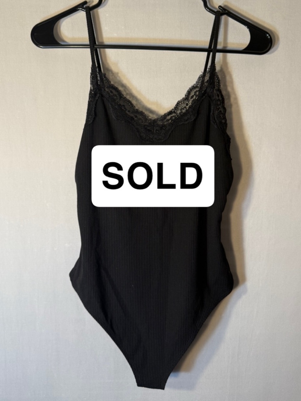 American Eagle Outfitters Black Lace Trim Chemise